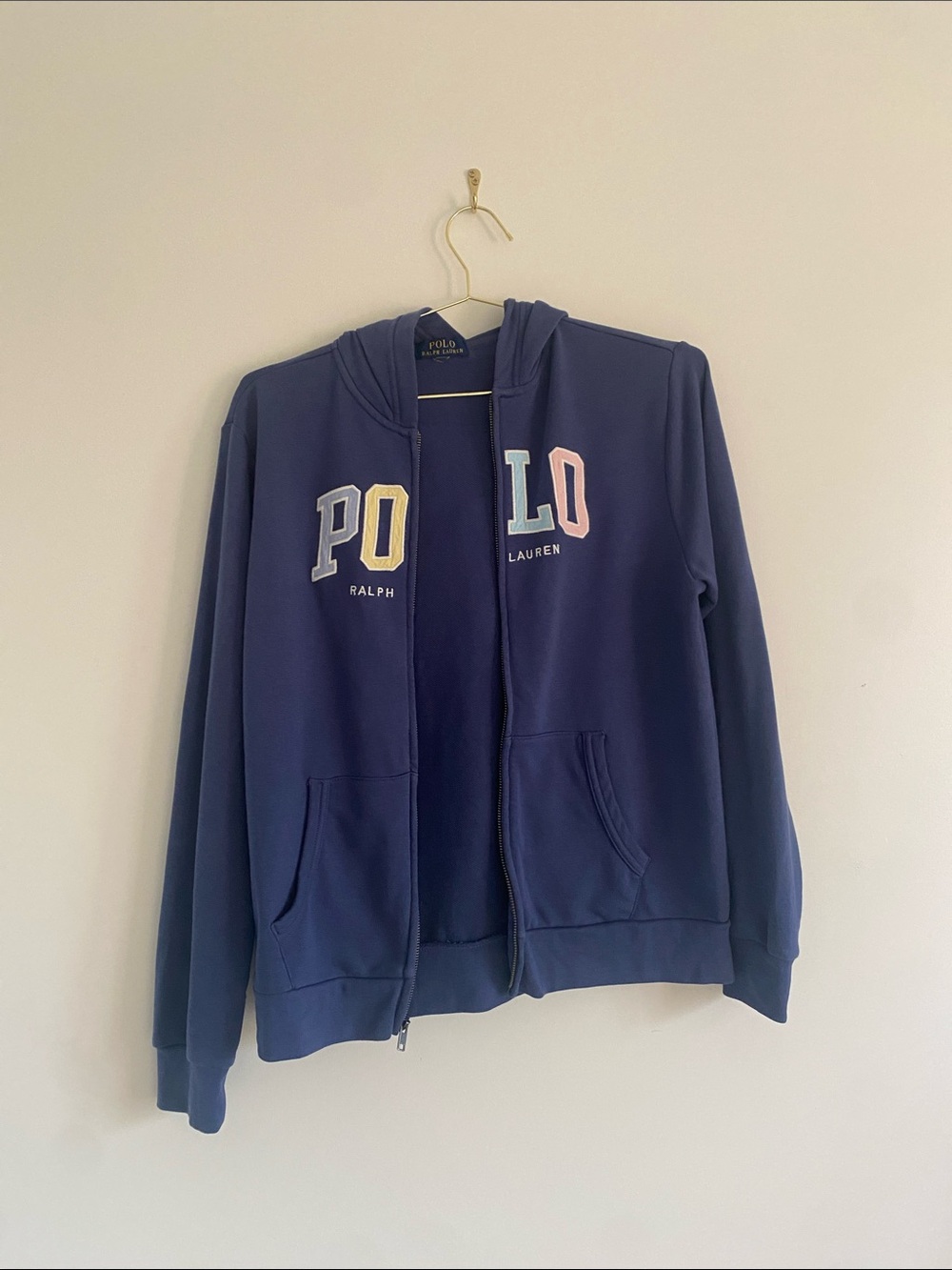 Polo Pastel Logo French Terry Zip Hoodie - Picture 11 of 12